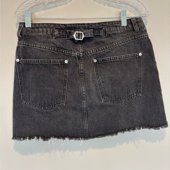 We The Free Black Denim Mini Skirt - Size 30 - Picture 2 of 4